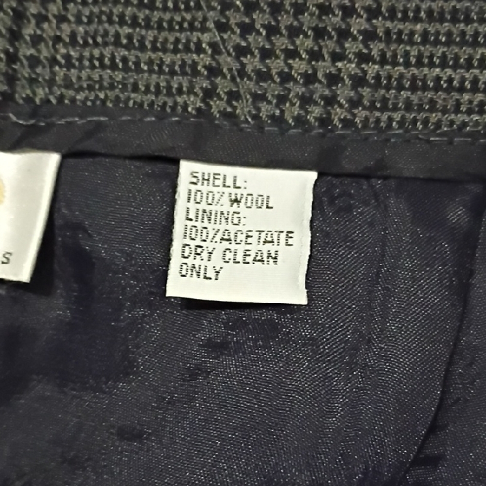 Talbots Charcoal Checkered Pants - Picture 3 of 10
